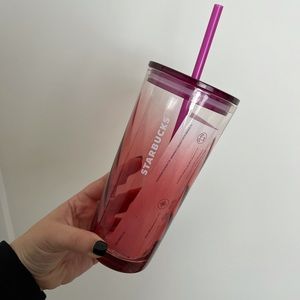 Starbucks Grande Ombré Swirl Glass Tumbler